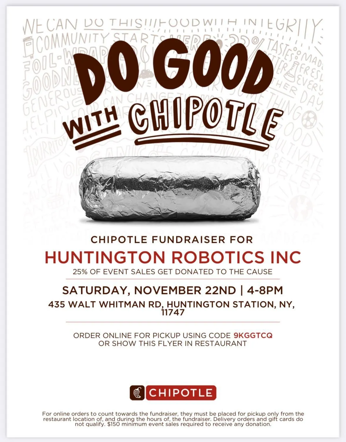 Chipotle Fundraiser EN