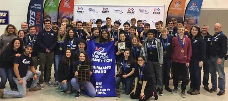 Thanks to the hard work of our outreach and awards departments, as well as the gracious support from all of our sponsors, Team 5016 was able to win the most prestigious Award in FIRST: The Chairman's Award, qualifying us to go to the World Championships